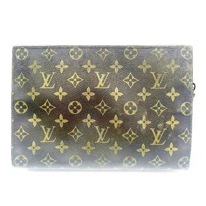 Louis Vuitton Leather Clutch Bag
